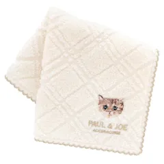 [PAUL&JOE ACCESSOIRES] ポール＆ジョー タオルハンカチ ヌネット刺繍 (アイボリー) 婦人 レディース タオル ハンドタオル 約25cm 000287-0007-02