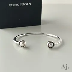 【使用感有】 ジョージジェンセン バングル スフィア パール 473A Silver 925 #M Regitze Overgaard Georg Jensenのサムネイル