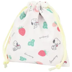 フラット巾着 ストロベリー スヌーピー