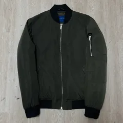 ザラ MA-1 キルティング ブルゾン パイロットジャンパー M/95