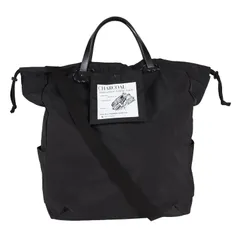 [CIE] シー EARTHY TOTEBAG-L BLACK 巾着バッグ 日本製 トートバッグ 2WAY シ???ルダー 本革 大容量 環境考慮型ナイロン メンズ レディース