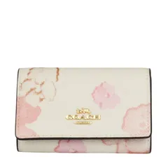 【コーチ巾着・ラッピング済み】 (コーチ) ギフトセット レディース 小物 キーケース CR835 IMCAH(チョークマルチ) 花柄 [アウトレット]