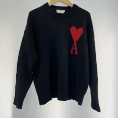 【中古】AMI PARIS メリノウールフェルトセーター サイズS ブラック[19]のサムネイル