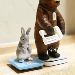 今日は何キロ？/ガチャガチャ/ガチャポン/フィギュア/プードルうさぎ　Z世代の憂鬱