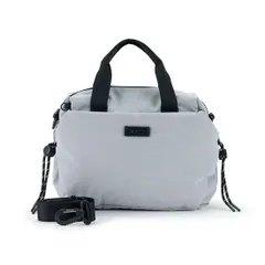 [バルコス] 軽量 2way ハンドバッグ ショルダーバッグ 手持ち 肩掛け メンズ レディース 長さ調節可能なショルダーストラップ ポリエステル素材 ライトグレー