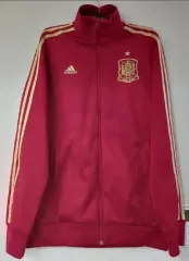 アディダス 必須アイテム スペイン レッド GOLD トラックジャージ ジャージ ジップアップジャージ 95/M