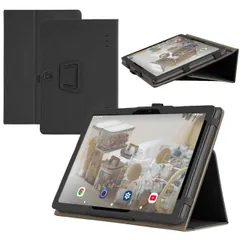 For 3COINS (2525/PRE-GHTB) / HCNCP MID1050-AE kids ケース 10.1 インチ タブレット カバー RUIXH PU素材 落下防止 滑り止め 傷防止 保護カバー 軽量 でポータブル 内蔵ブラケット機能 ペンスロッ