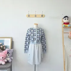 ヴィンテージ ZARA フラワー ニット カーディガン