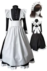 catachium (カタチウム) メイド 服 コスプレ ロング ワンピース 英国風 ゴスロリ 衣装 10サイズ (L（ゆったり）160~170cm)のサムネイル