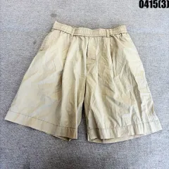 S ベージュ色ハーフパンツ コットン パンツ 0415(3)