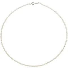 パールミュージック パール ネックレス 冠婚葬祭 高級 淡水ケシ真珠 ネックレス レディース 約2.0-3.0mm