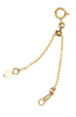 [miwaki] アジャスター K14GF ゴールドフィルド ネックレス チェーン 延長 長さ調節 レディース 女性用 シンプル 金属アレルギー対応 ゴールド k14gfad02 20cm コットンパール