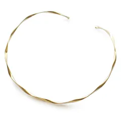 [ジュエル ボックス] JewelVOX チョーカー ネックレス レディース サージカルステンレス メタル 金属アレルギー対応 ウェーブ 大人 ゴールド