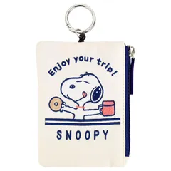 パスケース リール付き パスポーチ enjoy your trip スヌーピー SPMS-177