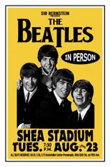 THE BEATLES シェイスタジアム 1965年8月23日 コンサート ポスター 38