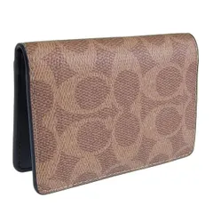 [COACH] [コーチ] カードケース メンズ アウトレット ブランド パスケース 定期入れ シグネチャー IDカードウォレット CW367 (TAN/BLACK/ブラウン) [並行輸入品]