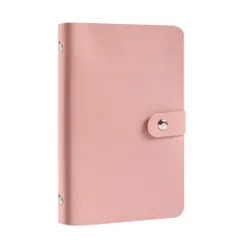 お札 貯金箱 お金仕分け 封筒貯金 ファイル おしゃれ 防水 大容量 内側のページ 50 ページ 現金100枚を積み重ねることができます (ピンク)