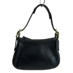 コーチ COACH オールドコーチ ハンドバッグ ワンショルダー レザー 無地 黒 ブラック 9211 /XZ ■GY18