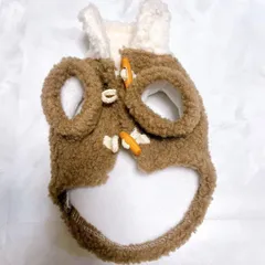 犬用 ボアジャケット　暖かい 冬服 もこもこ　小中型犬向け XS