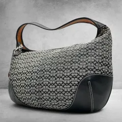 COACH Ergo Hobo Signature Bag y2k Black 2629