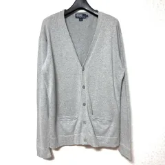 L 100 POLO RALPH LAUREN ニット カーディガン ジャケット グレー