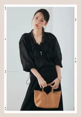 ツイードフリンジジャケット ブラック/esica エシカ同型 jacket – ESICA