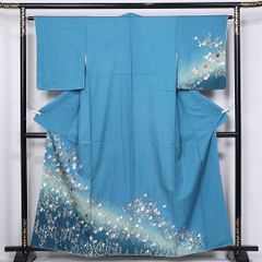 最高級】正絹 クレージュ コラボ 振袖（訪問着）蝶文様 パステル 