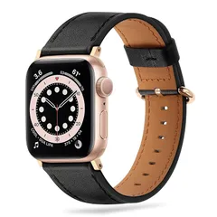 【新品】 コンパチブル Apple Watch バンド 49mm 45mm 44mm 42mm、本革の女性用交換用ストラップはApple Watch Ultra2 Ultra シリーズ9 8 7 6 5 4 3 2 1 SE に対応 (ブラック)