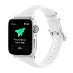 【新品】 アップルウォッチバンド Apple Watch バンド 本革時計バンド ウォッチベルト 交換ベルト スマート時計バンド38/40/42/44mm AppleWatchシリーズ6/5/4/3/2/1/SE対応可能 女性用 全8色選択可… 1