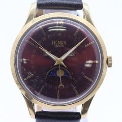 B6000【美品】HENRY LONDON クォーツ メンズ時計 - メルカリ