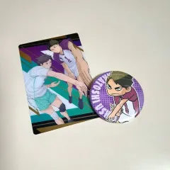 （まとめ売り）ハイキュー！！ 牛島若利 公式 ピンバッジ ウエハース カード set