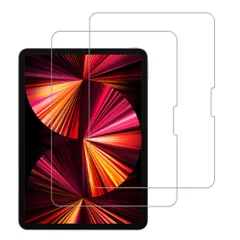 新品 KPNS 日本旭硝子素材採用 iPad Pro 11 インチ 2024 M4 第5世代 用の ガラスフィルム (2枚) 貼りやすい 9H 表面硬度 高精細な鮮明度 飛散防止 保護フィルム アンチバブル ラウンドエッジ 耐傷性 強化ガラス 高感度タッチ 耐