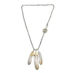 FIRST ARROWS ファーストアローズ K18 イーグルグラブ付先金フェザー 先金フェザー Mサイズ ハートフェザー付 フェザー Mサイズ メディスンホイール付きスモールネックレス P-620 P-621 P-514 O-063 P077 メンズ