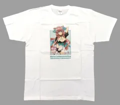 【中古】Tシャツ マリア・カデンツァヴナ・イヴ 描き下ろしグラフィックTシャツ 小悪魔ウェイトレス ホワイト フリーサイズ 「戦姫絶唱シンフォギアXV POP UP SHOP in ゲーマーズ」