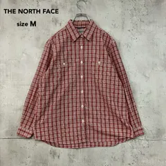 THE NORTH FACE ザノースフェイス チェックシャツ 長袖 ロングスリーブ シャツ NTW21405 sizeM レッド タータンチェック アウトドア キャンプ トレッキング スポーツ カジュアル 登山 ウェア トップス 羽織り ★ ■◇