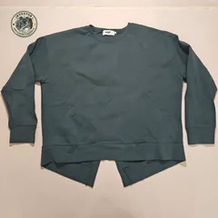 【美品】AZUL BY MOUSSY バックスリット プルオーバー M くすみブルーのサムネイル