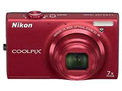 【中古】NikonデジタルカメラCOOLPIX S6100 スーパーレッド S6100RDのサムネイル