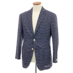 【中古】エルネスト ernesto GFB リネンシルクナイロン 2B カジュアルジャケット ネイビー【サイズ46】【メンズ】のサムネイル
