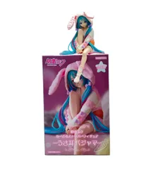 美品 フリュー 初音ミク うさ耳パジャマ ぬーどるストッパー フィギュア