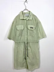 adidas originals アディダスオリジナルス 透け感 R.Y.V. シャツ ワンピース sizeL/セージグリーン ■◆ レディース