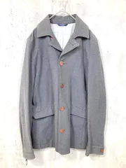SHIPS シップス コットン カジュアル 薄手 ミドル ジャケット sizeL/グレー  ■■ メンズ