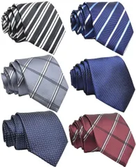 【売切注意！お急ぎ下さい】冠婚葬祭 二次会 卒業式 入学式 結婚式 就活 プレゼント 通勤 ドット ストライプ 小紋 人気 6本セット おしゃれ ネクタイセット 洗える メンズ ネクタイ