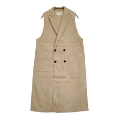 nest Robe UpcycleLino ノースリーブトレンチベスト 01231-1305 リネンコットンロングベスト 23SS ベージュ レディース ネストローブ【中古】6-0403M♪のサムネイル
