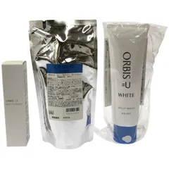 Z000 ORBIS オルビス ユー ホワイト ローション  つめかえ用 180mL & ホワイトジェリーウォッシュ 120g & デイエッセンス  日中用美容液 SPF25 PA++ 30g 3個セット　ラスト1点！