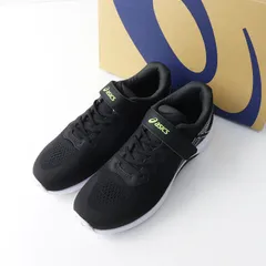 未使用 保管品 アシックス ASICS LAZERBEAM  レーザービーム ベルクロスニーカー 24cm ブラック┃黒 シューズ【2400014920659】