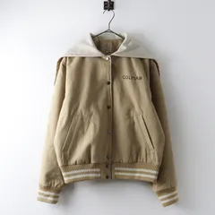 サマンサモスモス Samansa Mos2 SM2 ウール混セーラーカラー2WAY刺繍スタジャン F‖ベージュ アウター ジャケット【2400014919974】