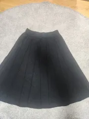 黒 厚手 ニット フレア フール スカート - 55 オススメ