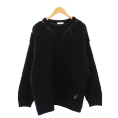 ヴァレンティノ ヴァレンチノ  VALENTINO ニット セーター 長袖 メッシュ 切替 XL 黒 WV0KC17G7TN /KHのサムネイル
