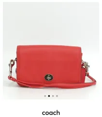 コーチ 19914 アプリコットカラー クロスボディバッグ ターンロック 装飾