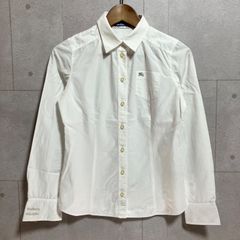 BURBERRY】ブルーレーベル フリル シャツ ブラウス ノバチェック 38